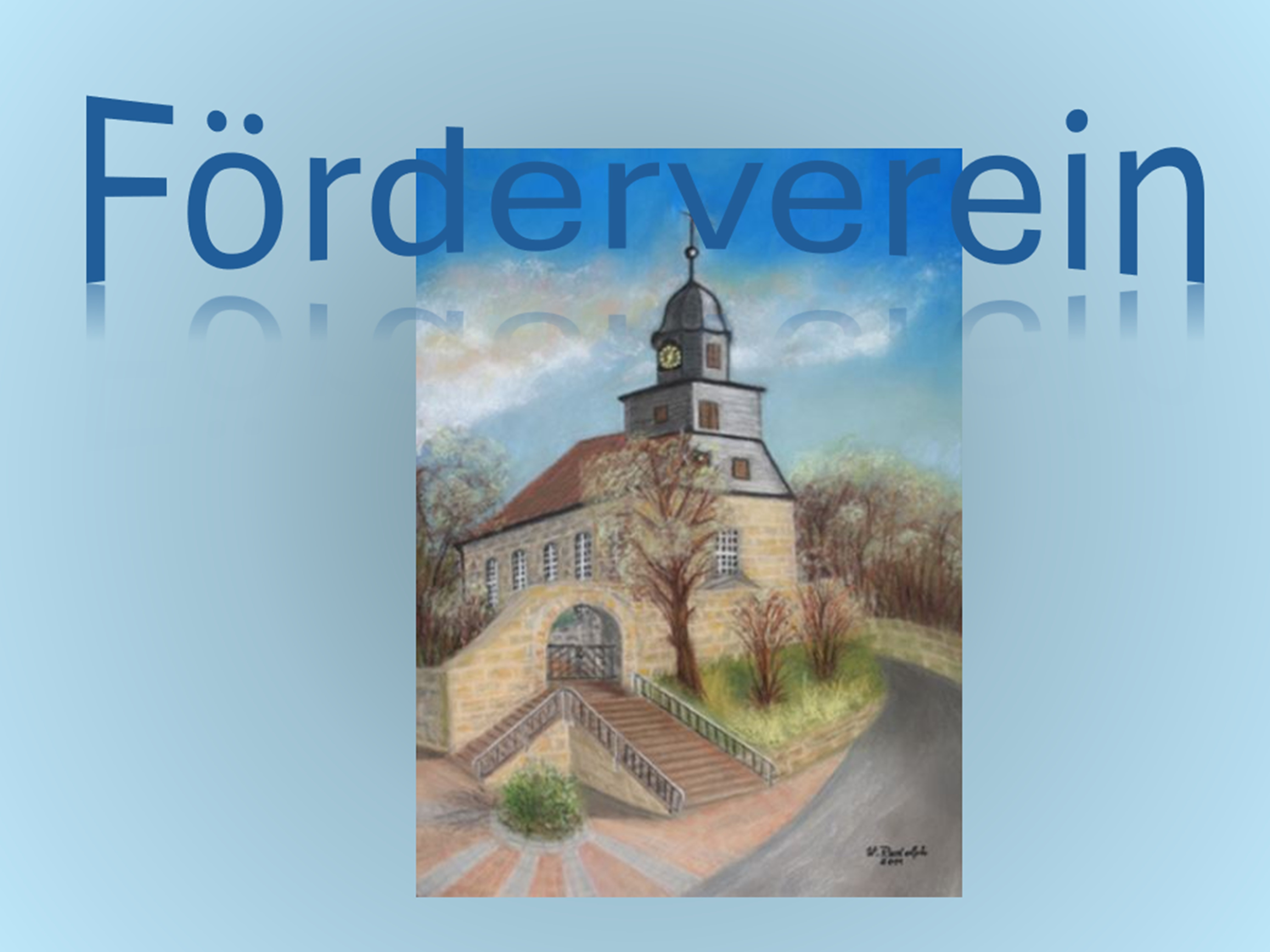 Trompete, Notenbuch und Tuch mit Logo des Posaunenchoresnhores