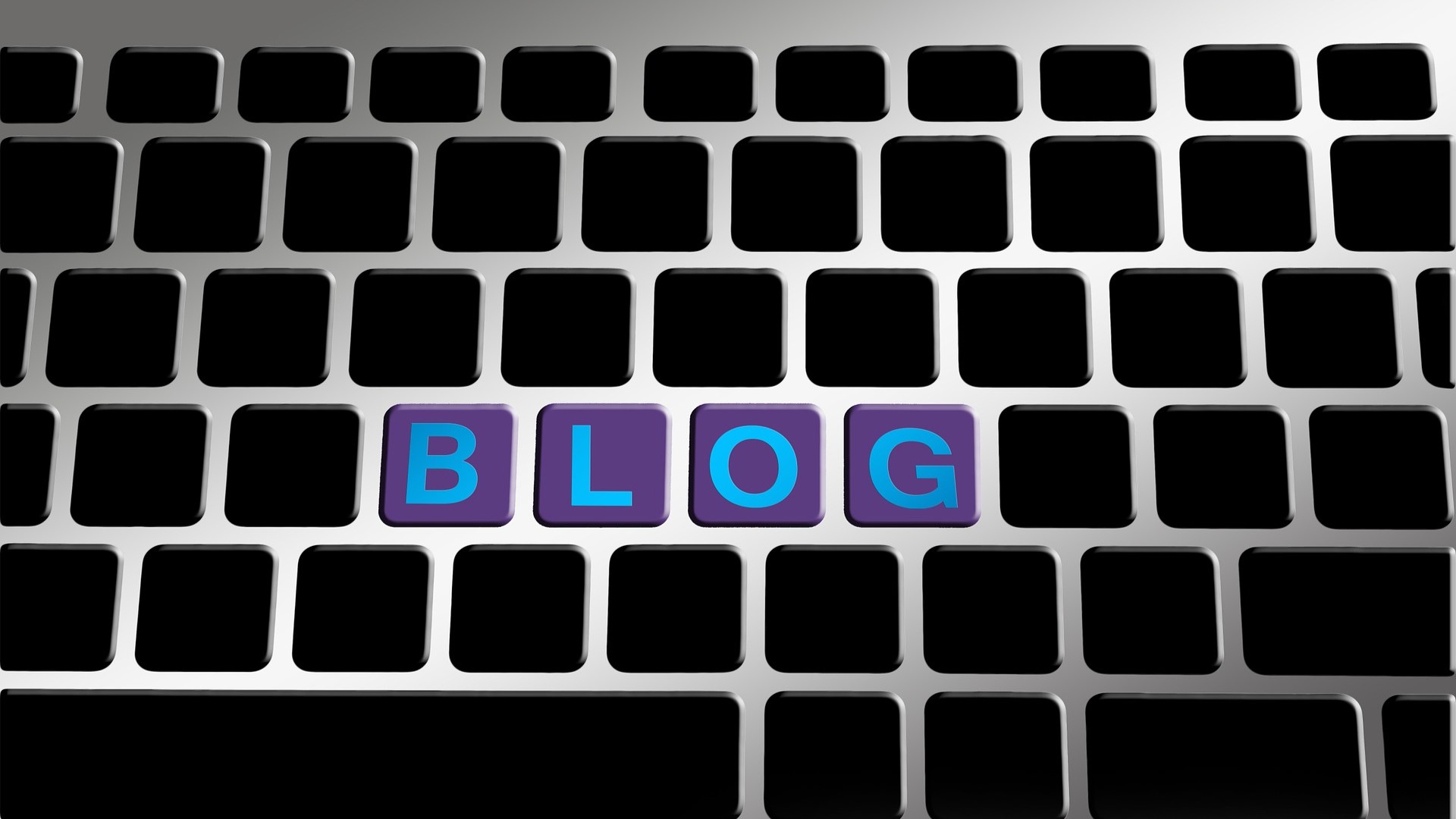 Tastatur mit den Buchstaben BLOG